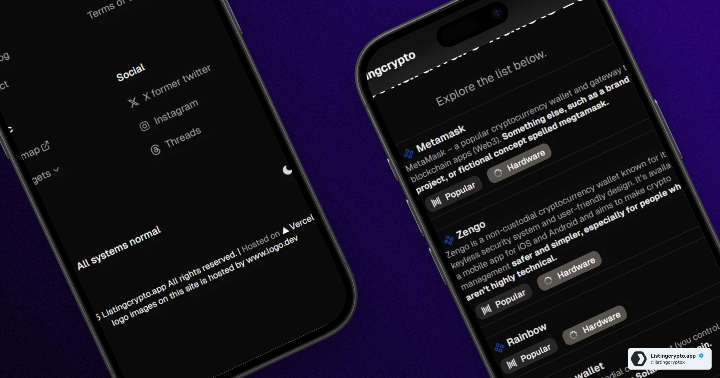 New wallets section Best software wallets 2025